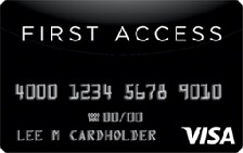 First Access Solid Black VISA® Credit Card
